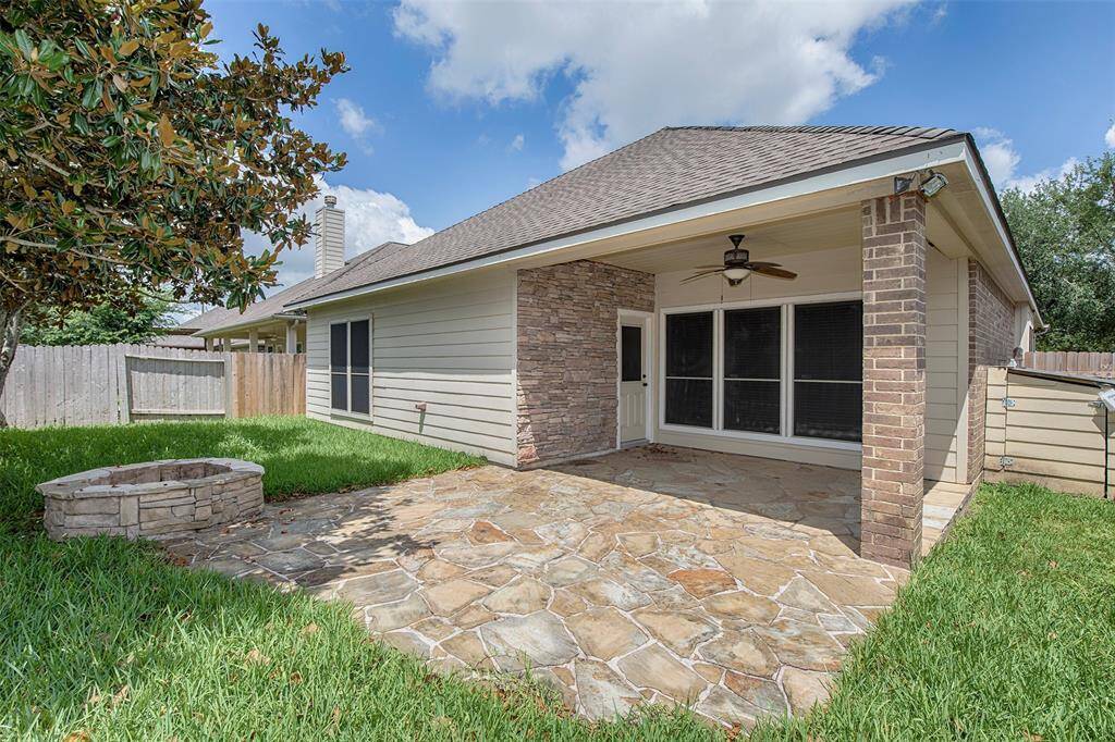 The extended patio is a wonderful place for a cookout with family or friends.
