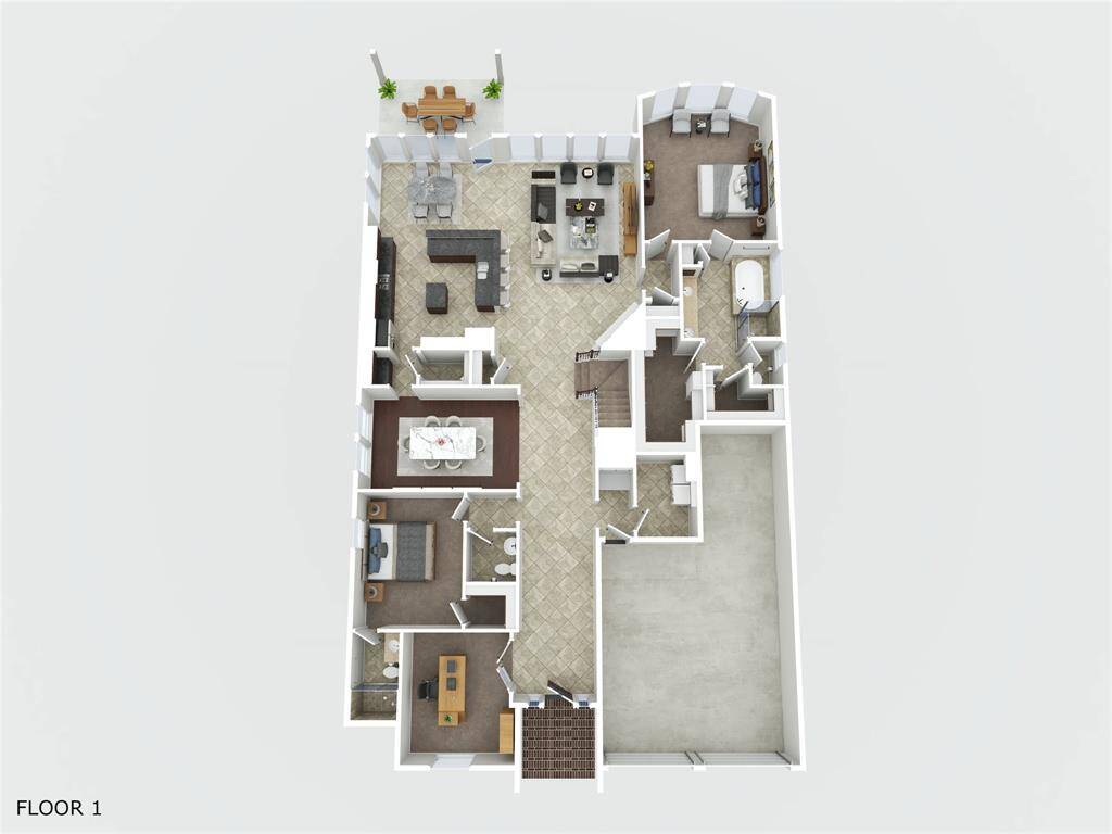 3D Virtual Floor Plan First Floor