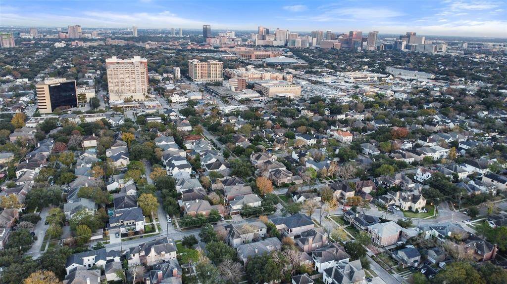 View of the Texas Medical Center and Rice University.