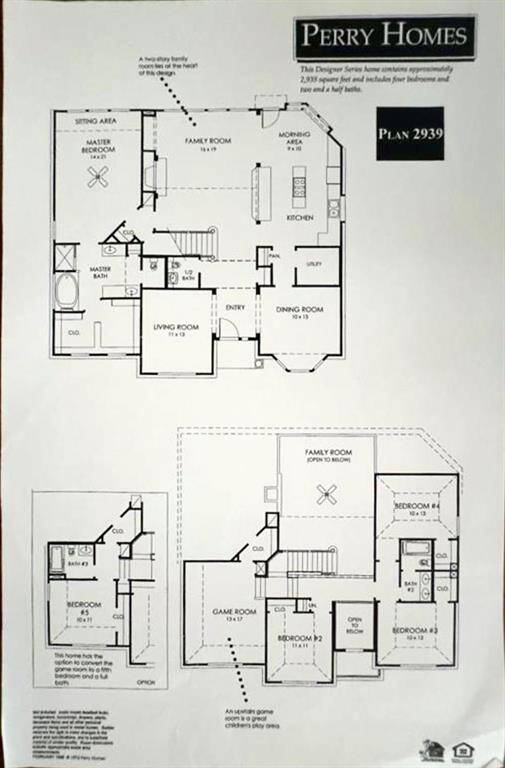 Builder’s Home Floor Plan