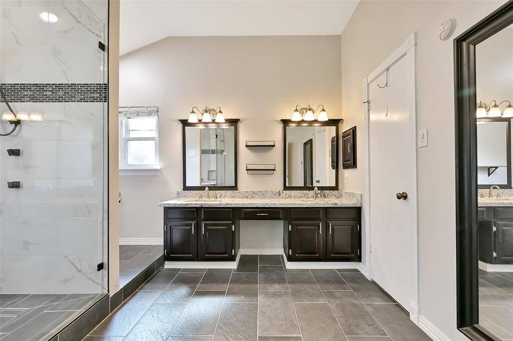 Completely remodelled primary bathroom