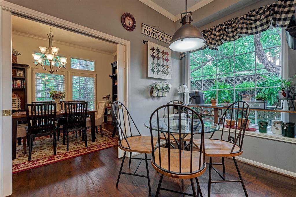 Pocket doors allow for thoughtful separation between spaces when needed.  Views of nature from every angle here!