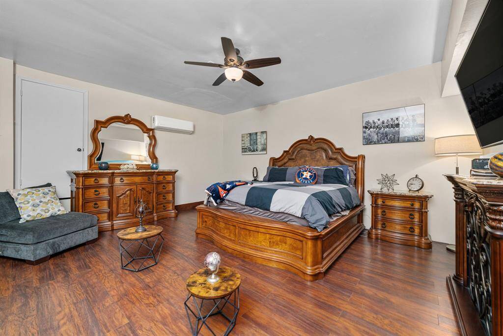 Converted garage into this large downstairs primary bedroom