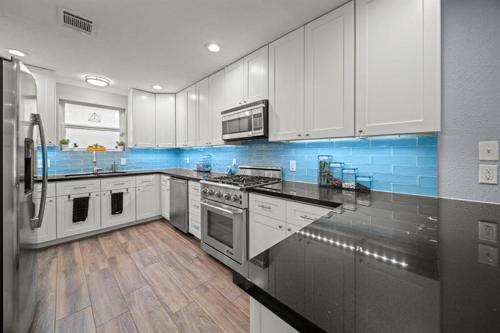 Abundant counter space and storage