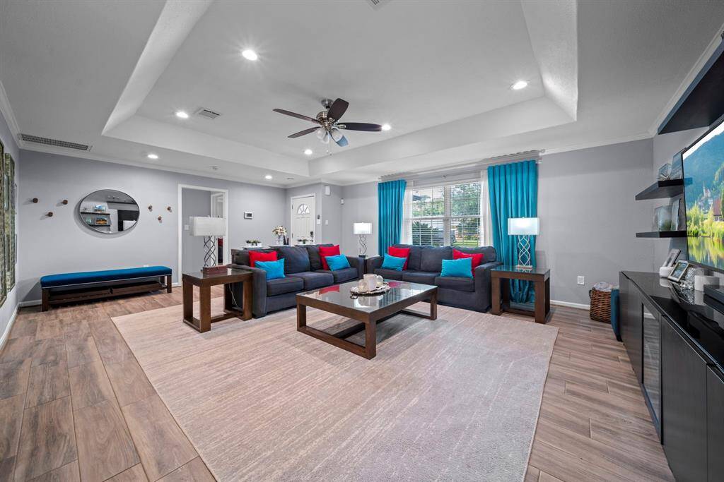 Gorgeous "wood style" tile throughout the home