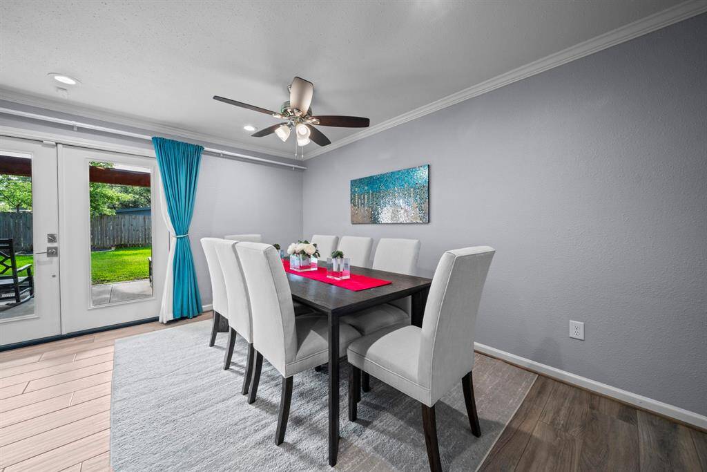 Gorgeous natural light coming in from your back patio