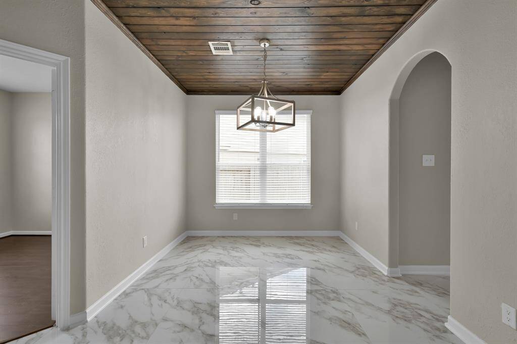 Dining Room. Office is on the left and Kitchen to the right.