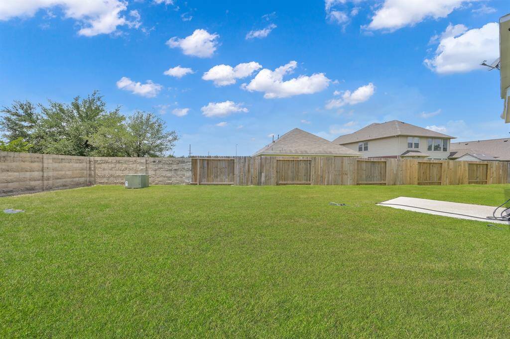 Back Yard. House is on the right.