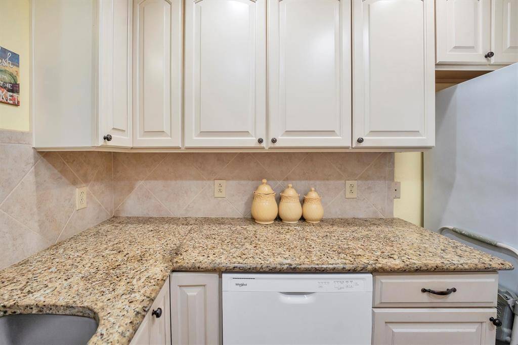 Kitchen with granite countertops