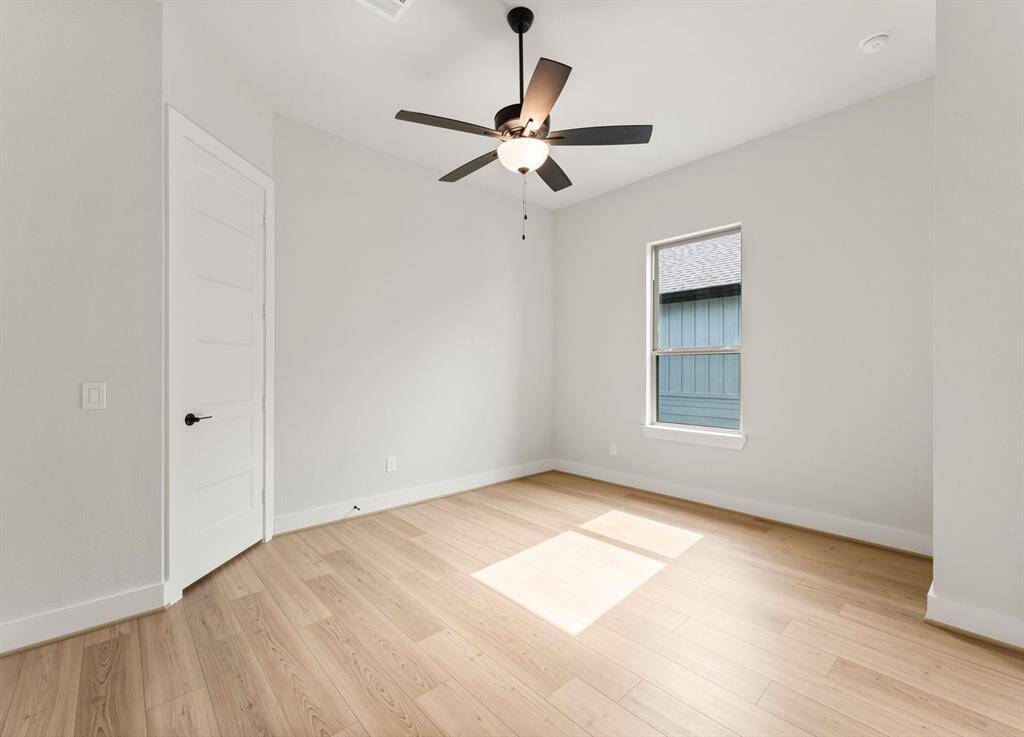 Bedroom 3 wit Walk-in Closet and LVP Flooring