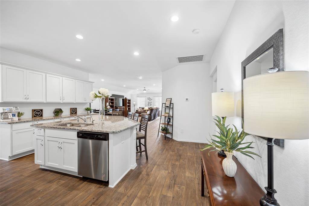 Entry into fabulous open kitchen/ living area.