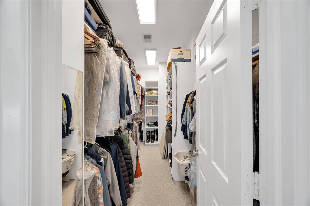Walk-in master closet