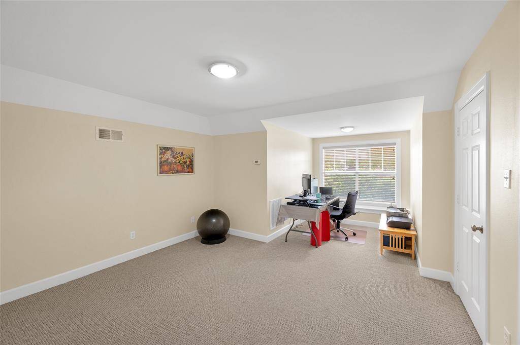 Private fourth bedroom or gameroom or flex space on the third floor with window seat