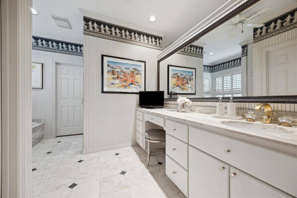 Here is one of two of the bathroom closet suites - so much space to spread out or be reconfigured by the next owner.