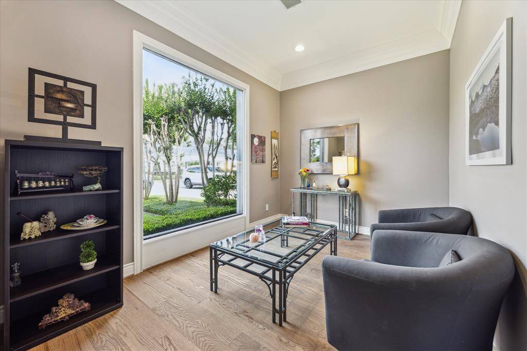 Formal living area or potential study at front of house