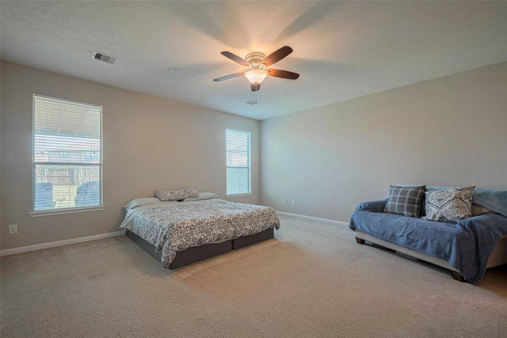 Large primary bedroom!
