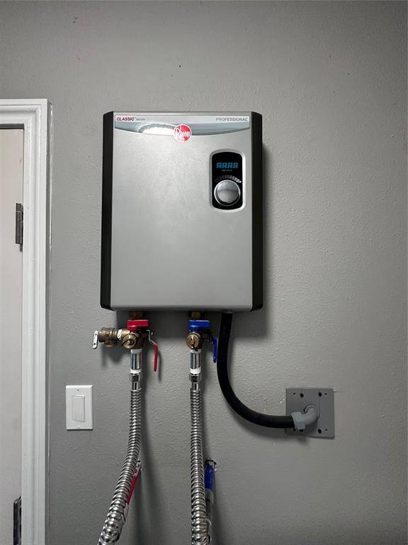 Tankless water heater.