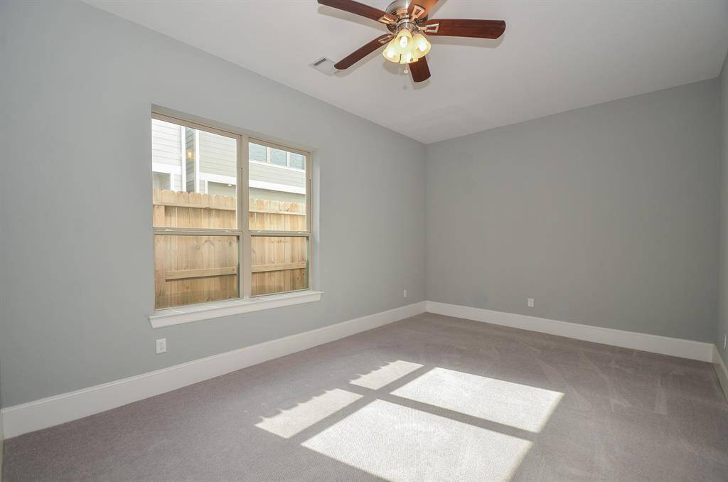 Photos from previous listing. Room now has blinds. Enjoy another view of the first floor ensuite bedroom. Blinds coming soon.