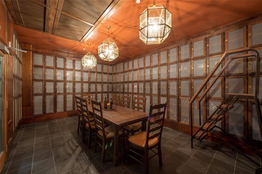 Wine room that is temperature controlled is available for residents and their guests