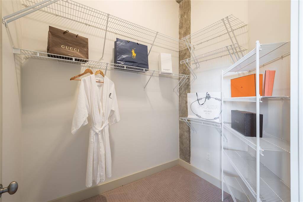 The primary closet boasts a massive walk-in closet, customizable by the tenant.