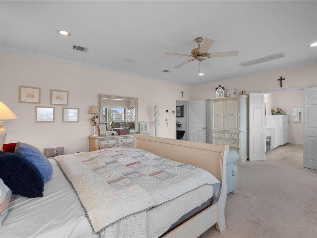 This well-appointed suite provides direct access to huge en-suite bathroom, plus HUGE WALK-IN closet!