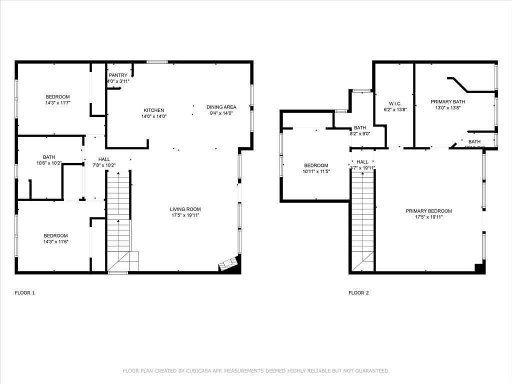 1st and 2nd floor plans.