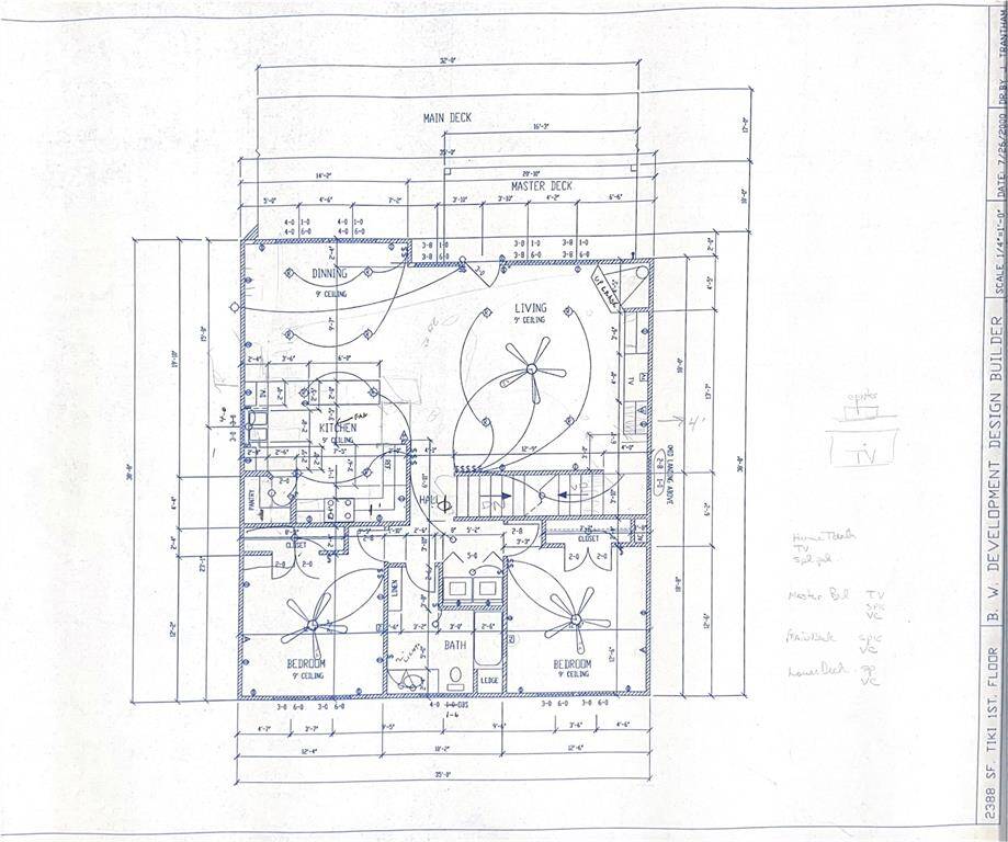 Construction drawing - 1st floor