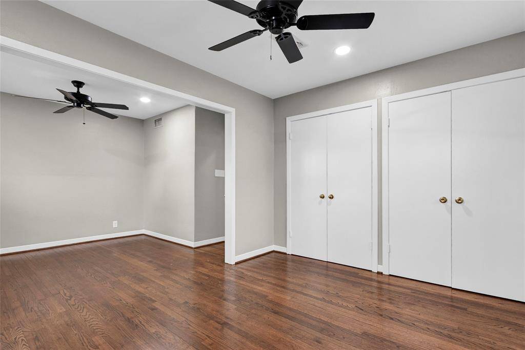 Primary with extra space and double closets