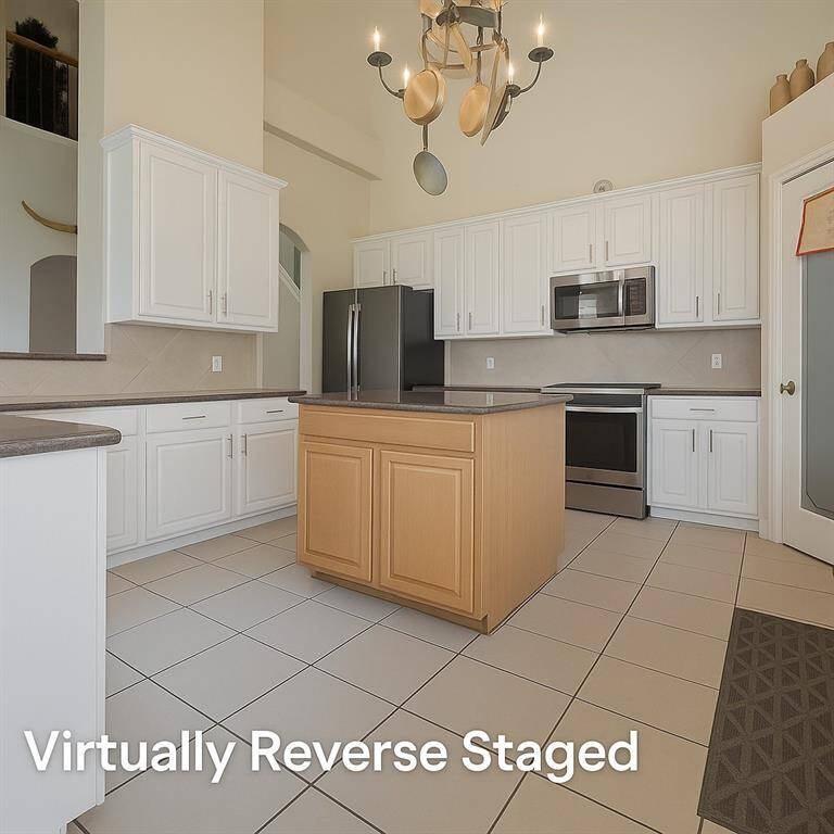 Large chef kitchen with lots of counter space