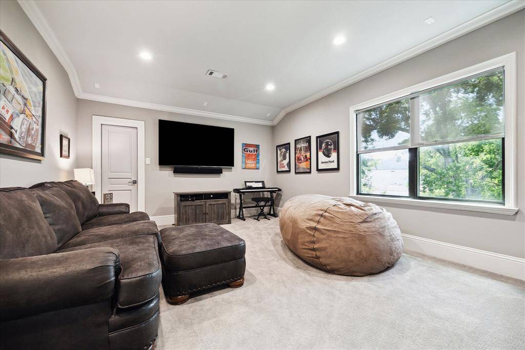 This is the second floor flex room.  Perfect for a media room, exercise room or 5th bedroom.