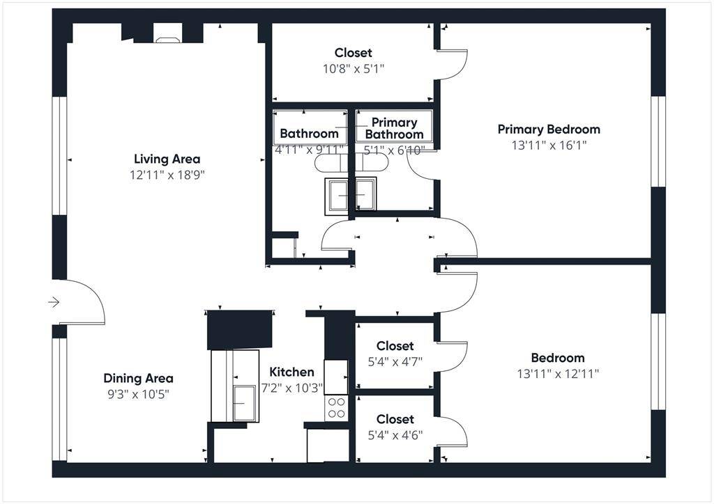 Generous Floor Plan. Check Out the Virtual Tour