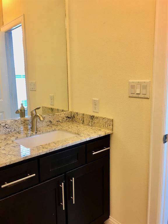 Vanity for secondary bath on third floor