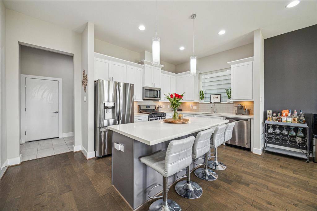Kitchen barstools will remain.
