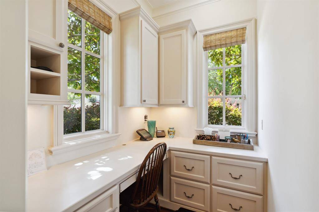 A perfect area to work downstairs with natural light shining through.
