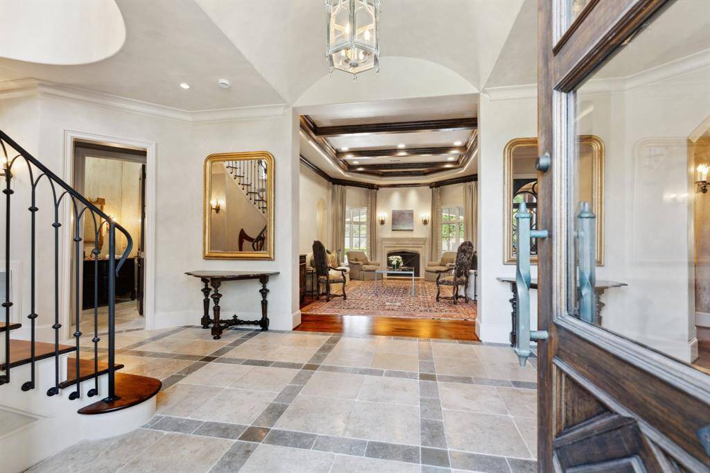 Step inside the grand entry way of the home.