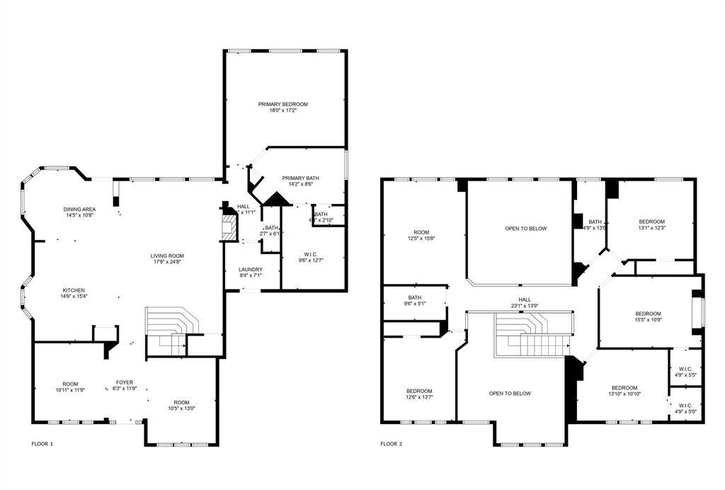 Floor Plans provided by photograper...