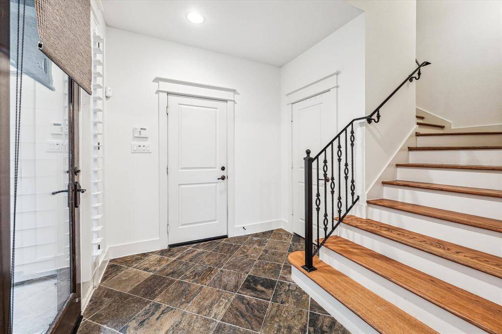 All new interior paint make this entry light and bright
