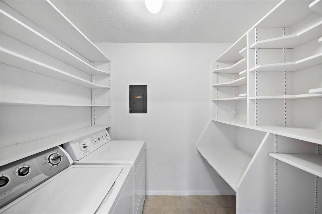 Walk in pantry with ample storage space.*pic from the previous listing. NOTE the electrical panel has been replaced since.
