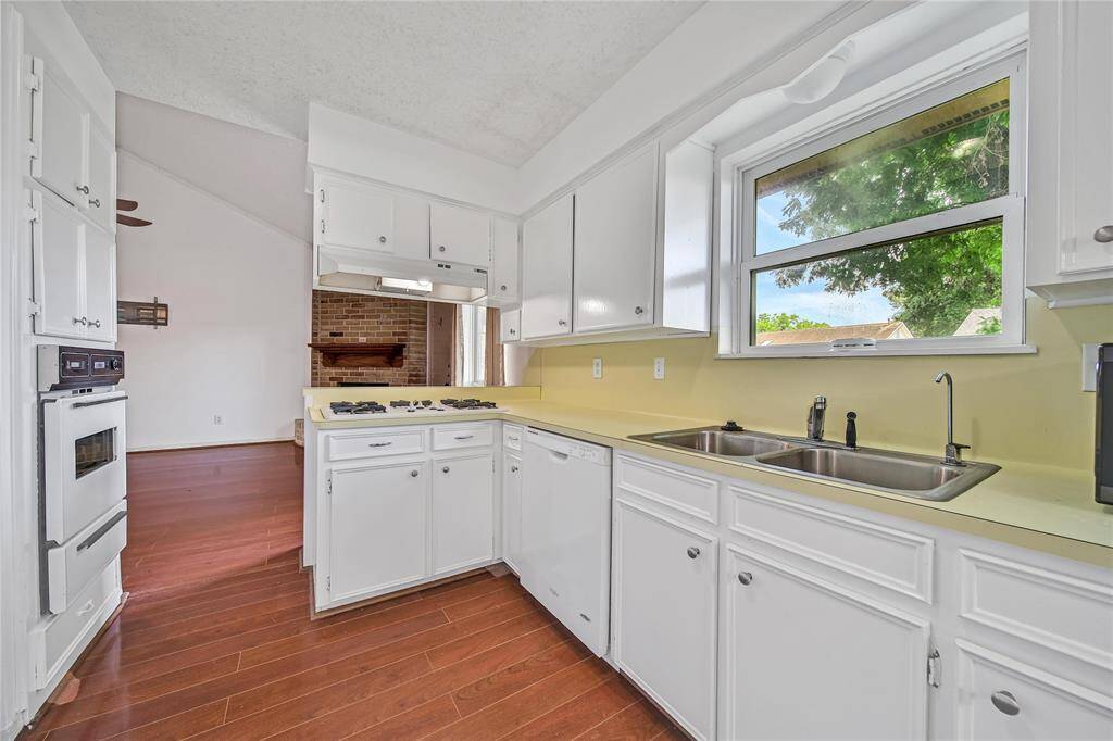 View of kitchen.