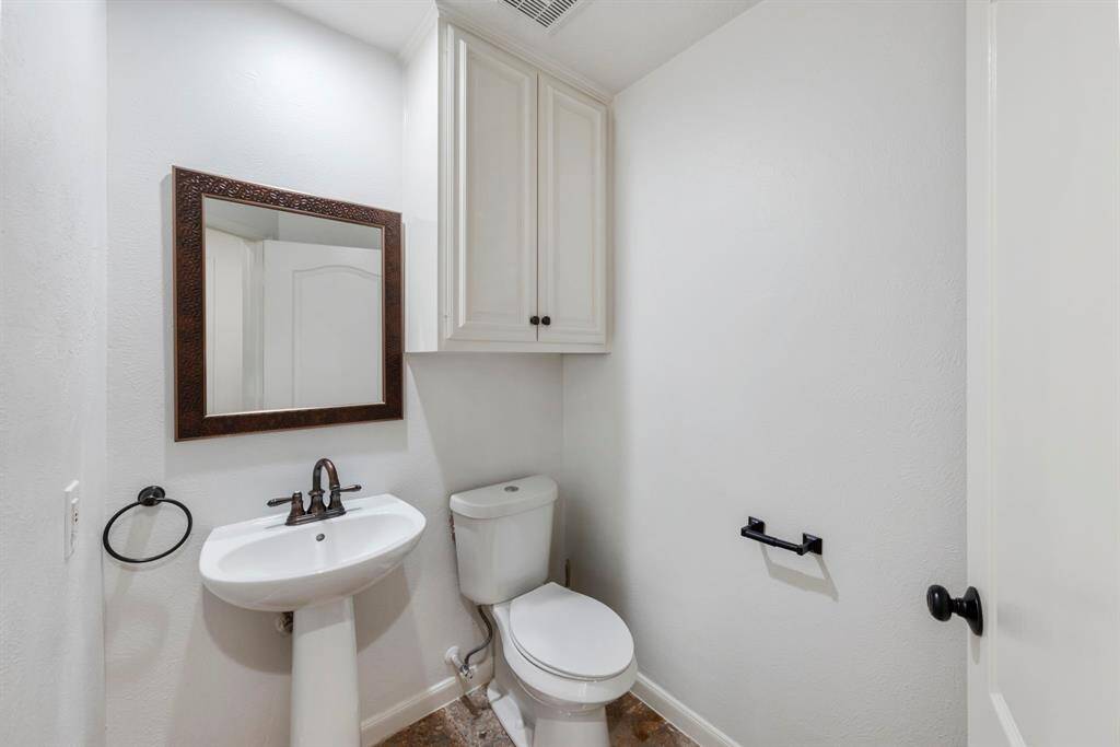 1/2 Bath- Upstairs