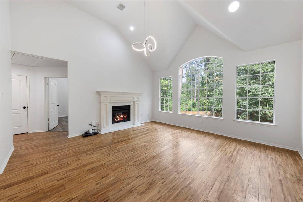 Living Area with Fireplace