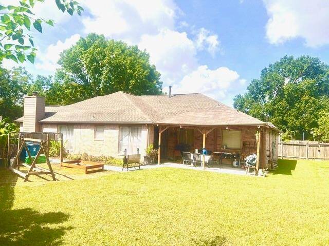 backyard with covered patio