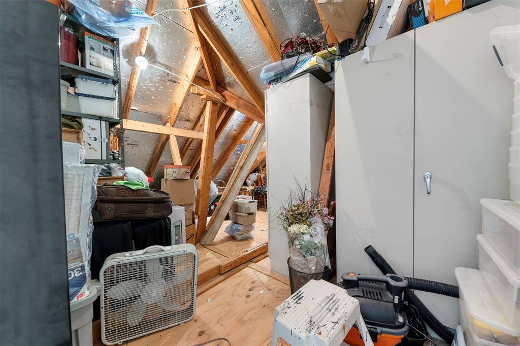 Expansive Texas attic storage with ample room to organize seasonal items and keepsakes.