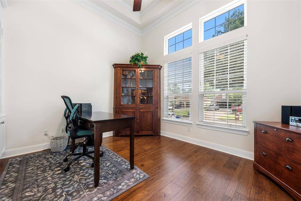 Home office/study with views to the front lawn