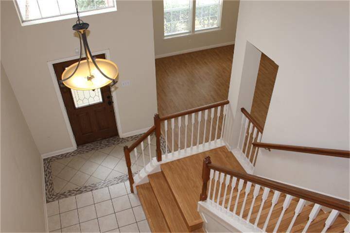 High ceiling foyer