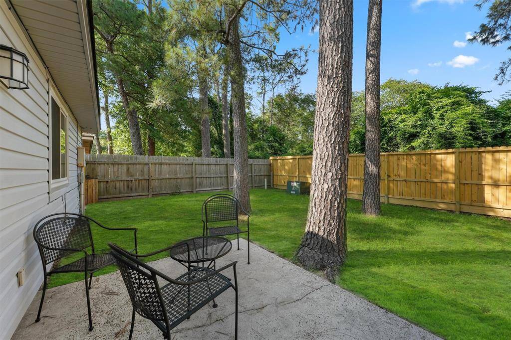 Patio area with afternoon shade to grill or hangout.