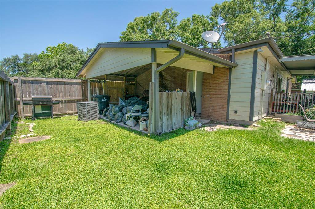 Fenced in Carport