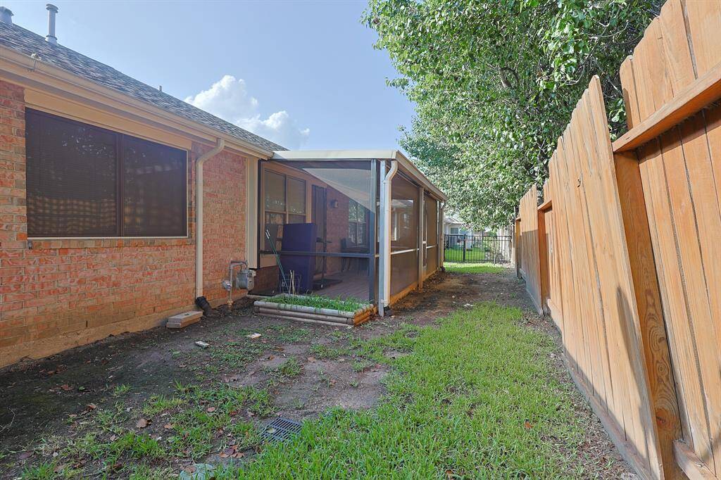 Back yard right side