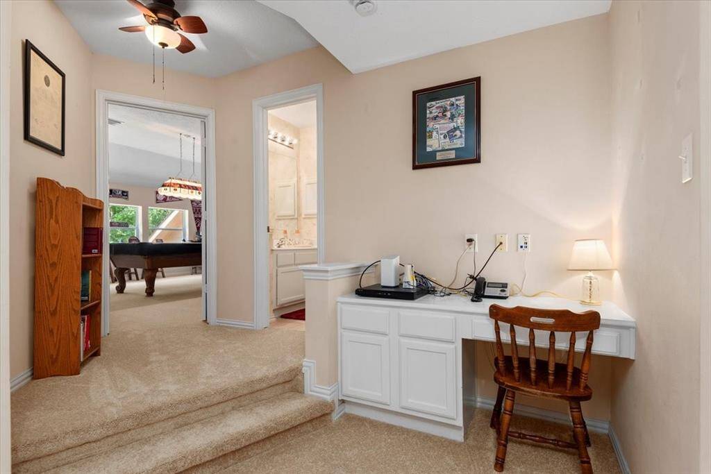 Built in desk/office upstairs.