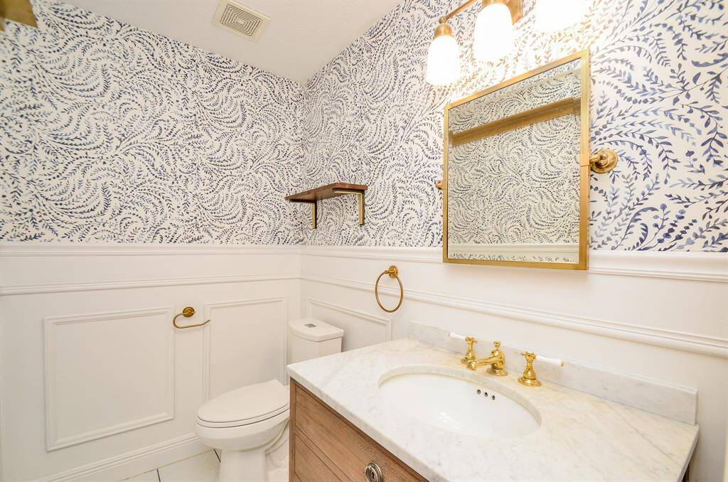 Half bath downstairs fully renovated.